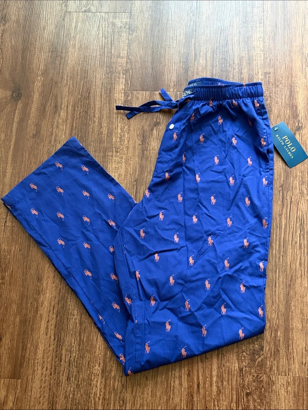 Polo Ralph Lauren Cotton Pajama Pant Pony Logo Blue Men’s Size S NWT